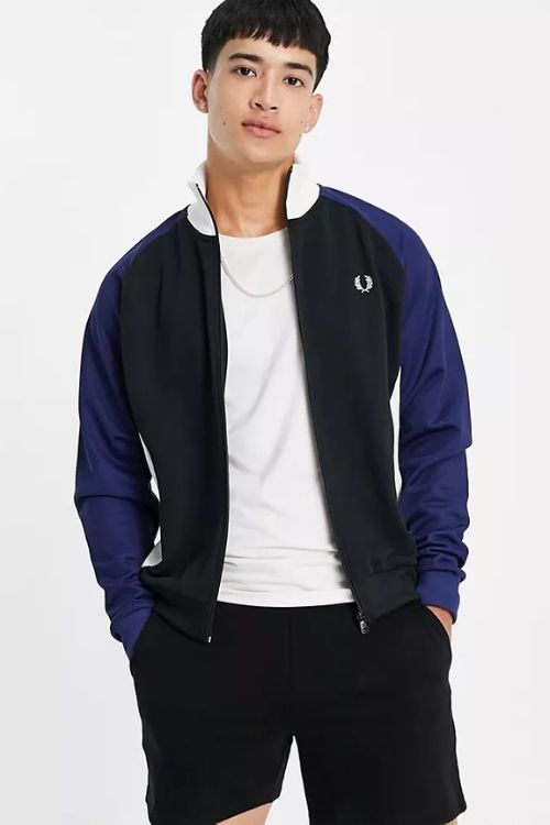 Fred Perry sweat panel track jacket