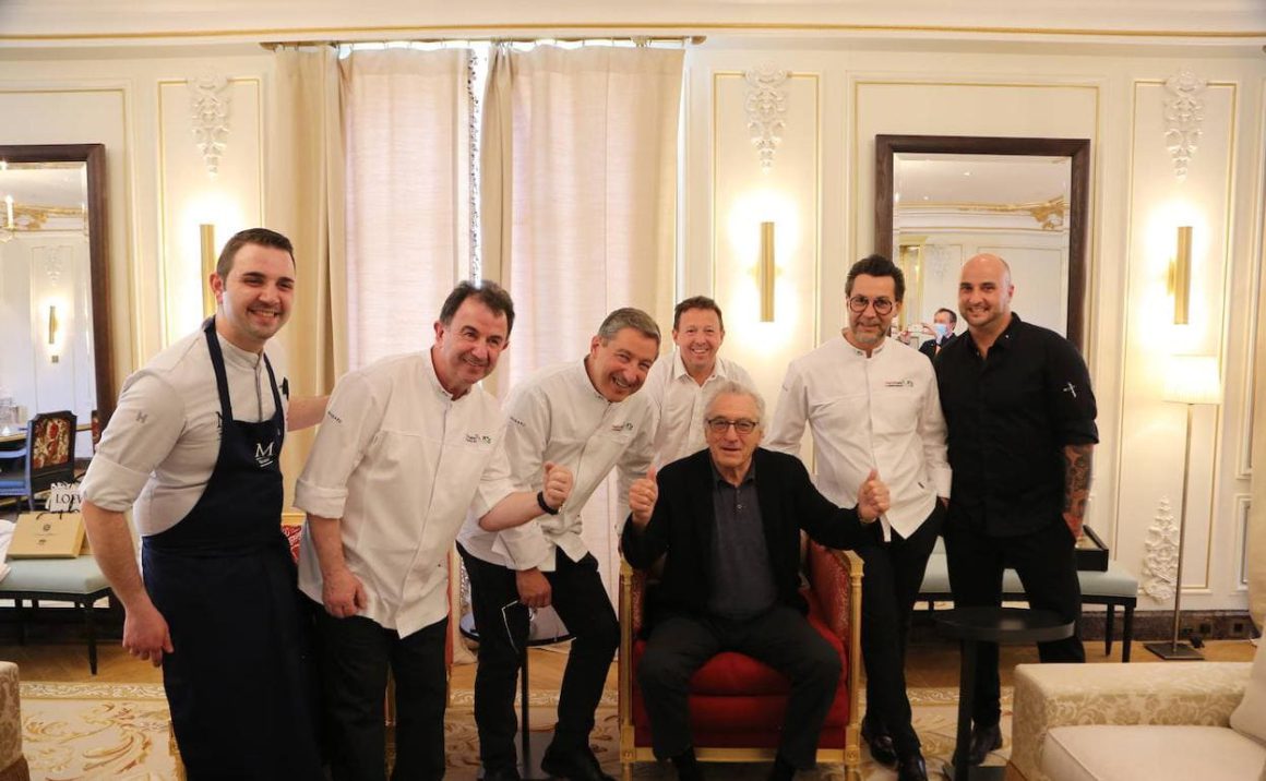 Robert De Niro and the best chefs of world