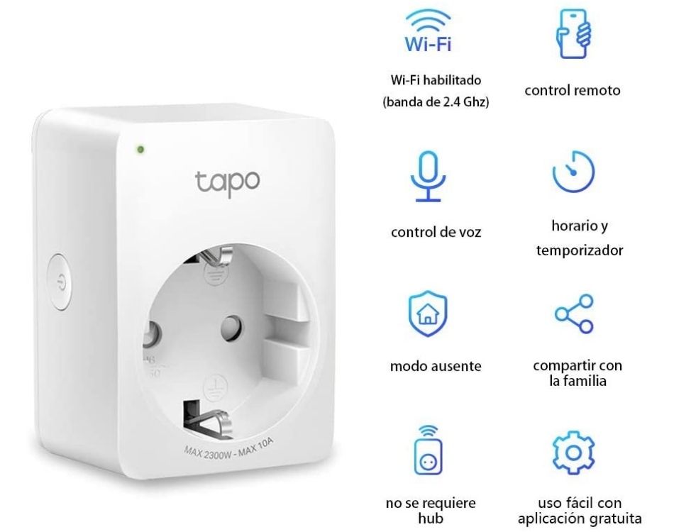 Mini enchufe inteligente TP-Link TAPO P100
